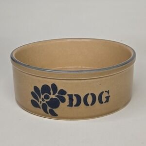 Vintage Pfaltzgraff #806 Folk Art Dog Food Drink Bowl Dish 5.5" Diameter